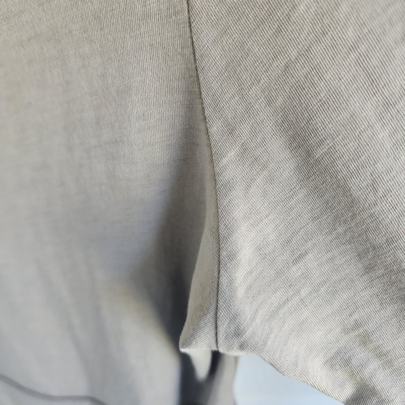 Lilla P Long Sleeve Ruched Pima Cotton Tshirt Medium - Picture 6 of 10